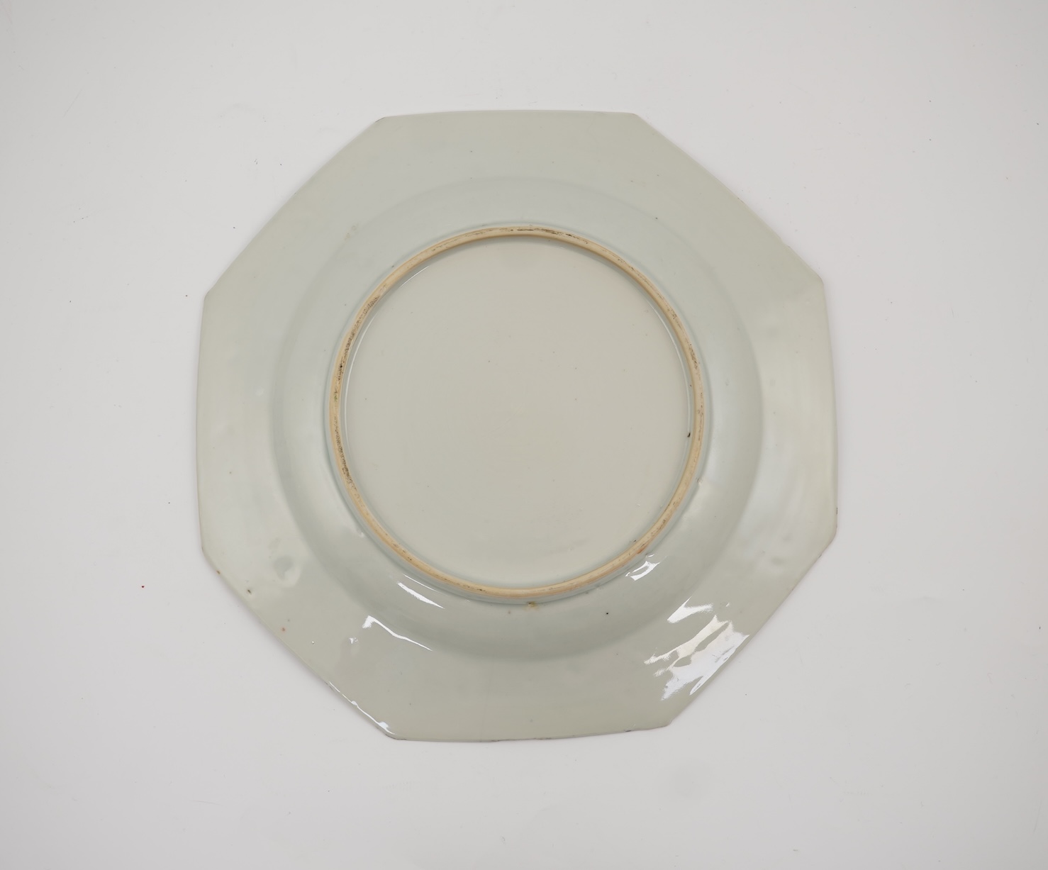 A Chinese famille rose ‘chickens’ octagonal plate, Qianlong period